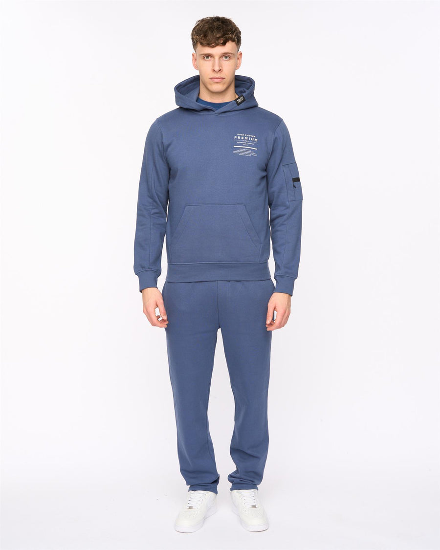 Mens Rayland Hoodie Denim Blue