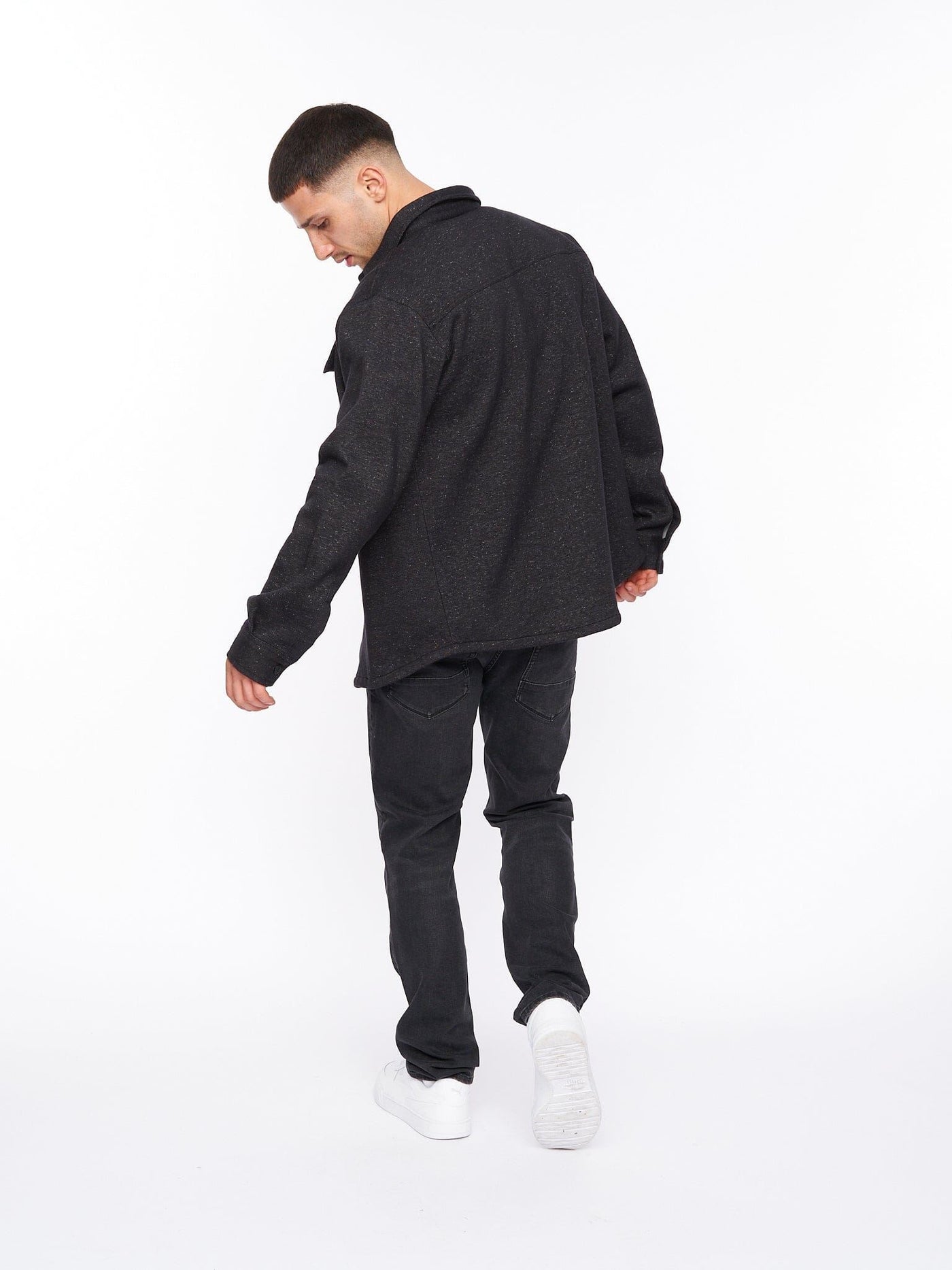Dakari Fleece Overshirt Charcoal