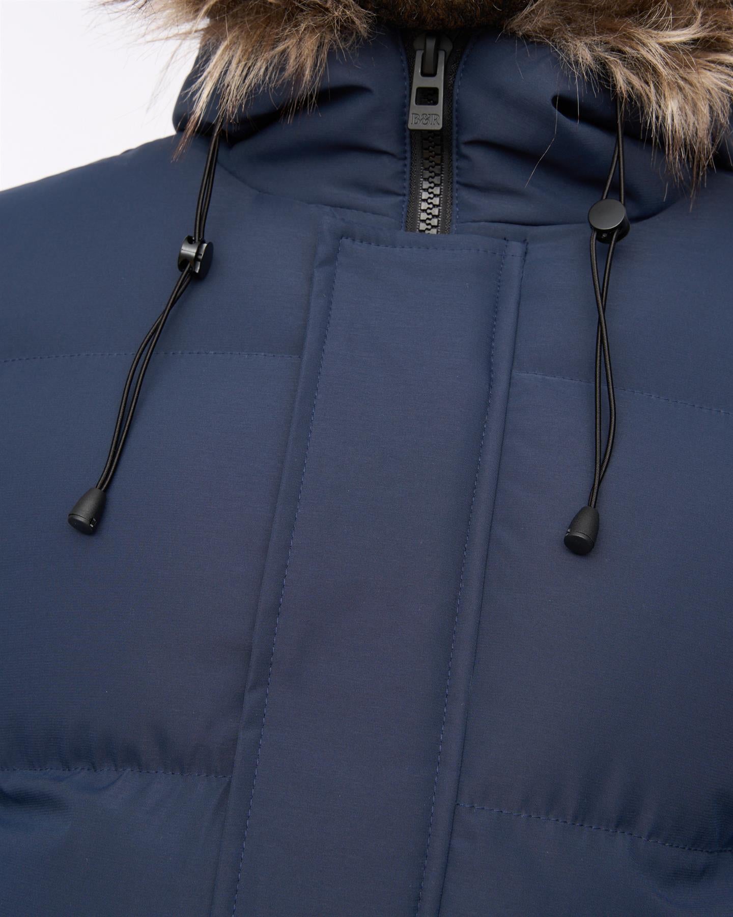 Northbrook Mid Length Parka Navy