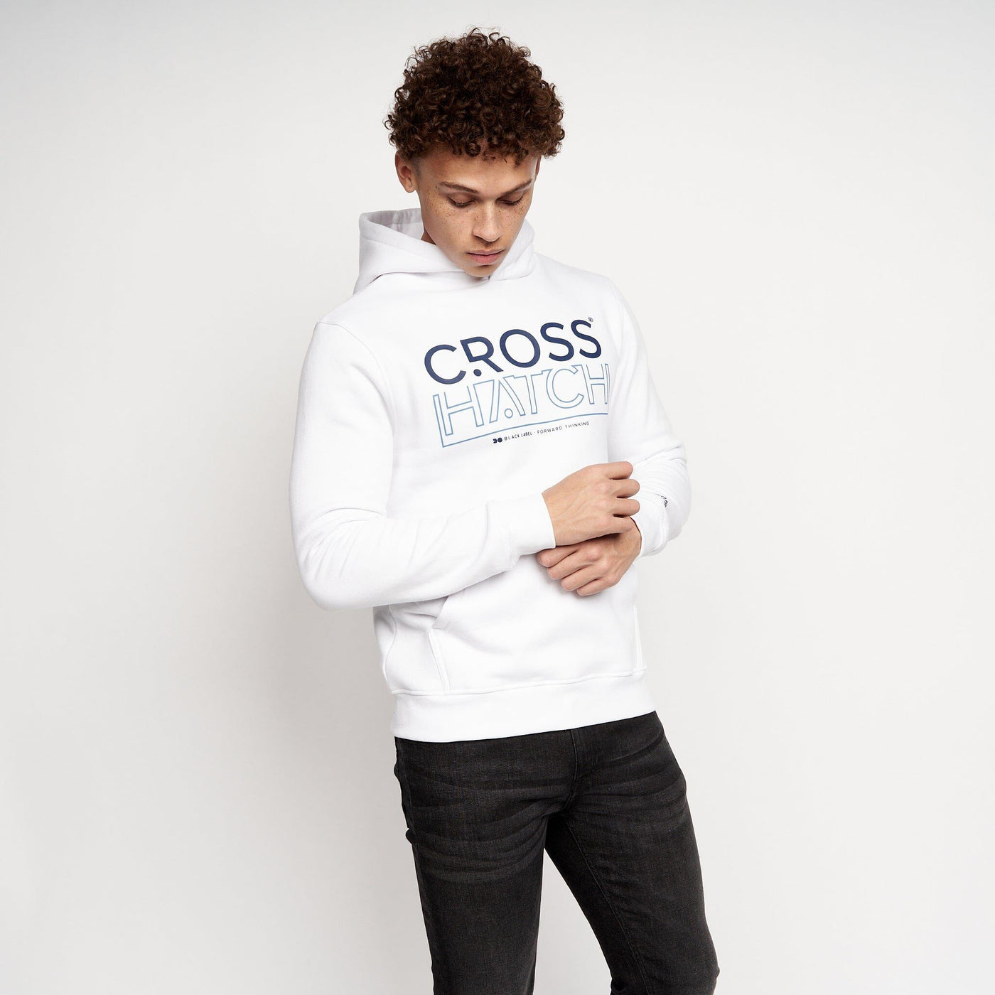 Mens Hensal Hoodie 2pk Navy/White