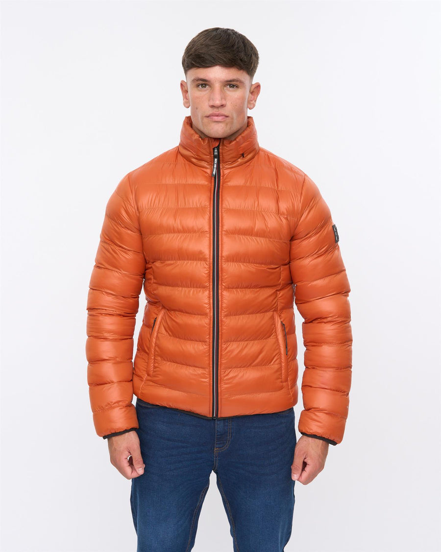 Mens Shemmy Two Quilted Jacket Orange