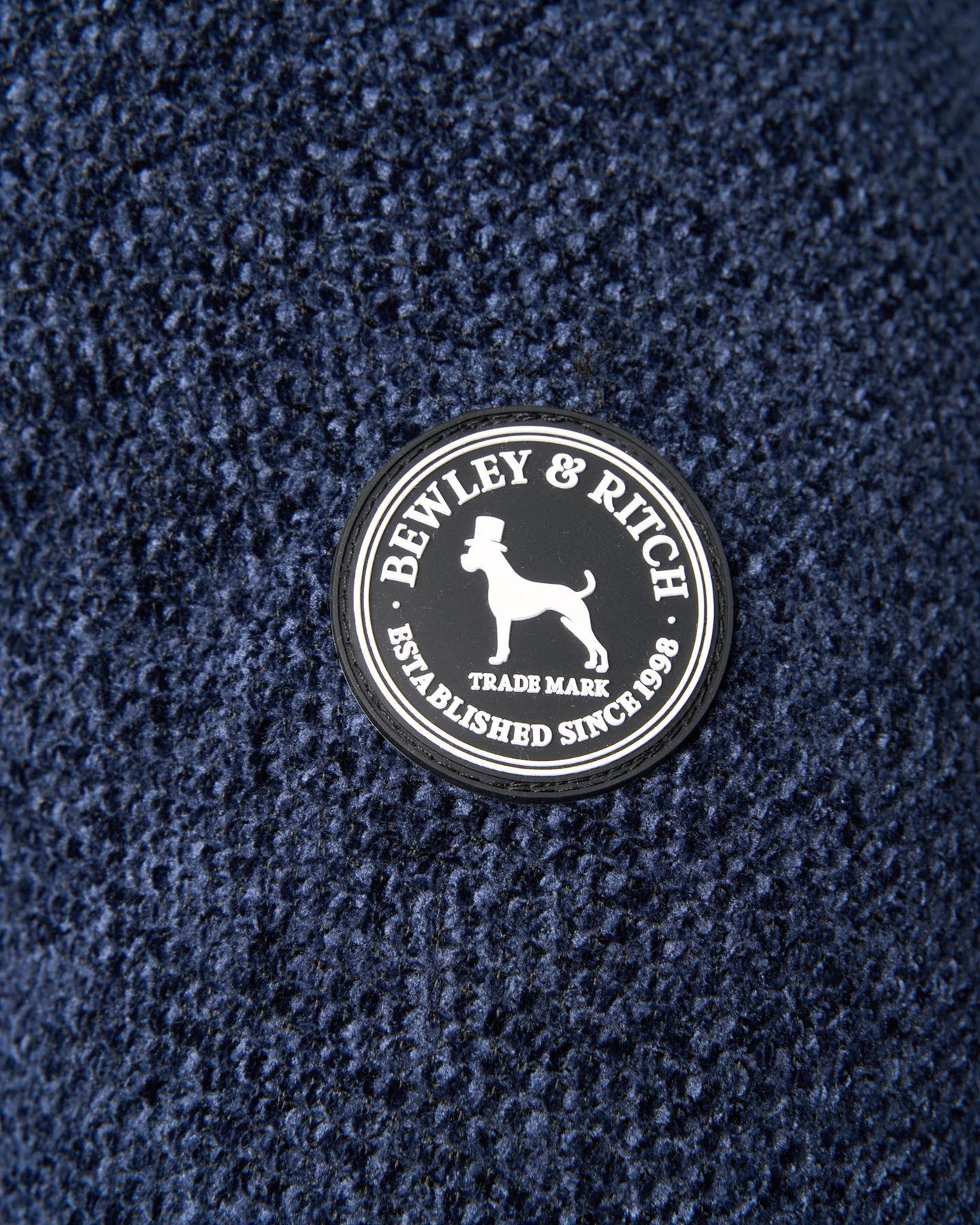 Mens Gladstone Funnel Kneck Zip Knit Navy