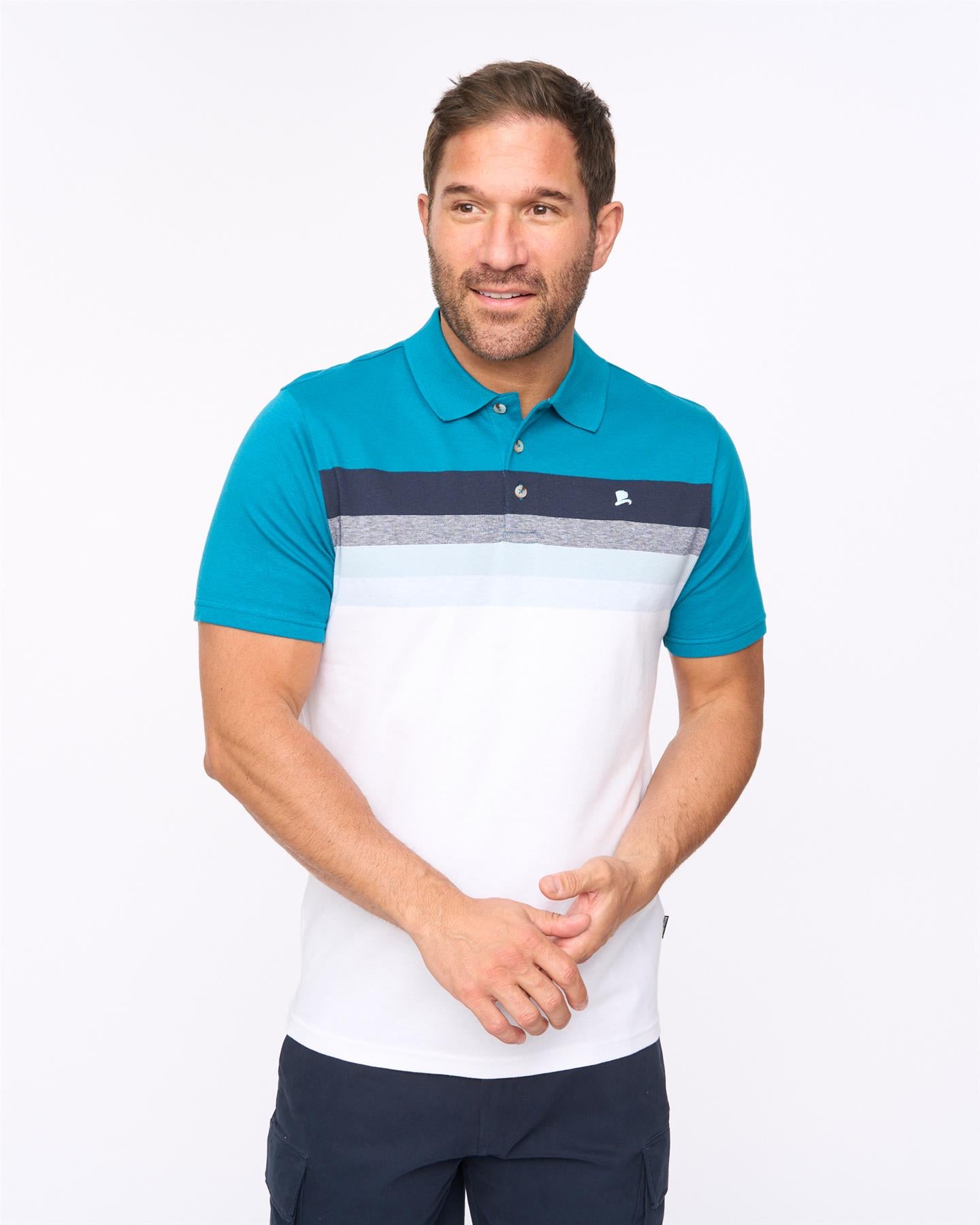 Mens Danson Polo Deep Blue