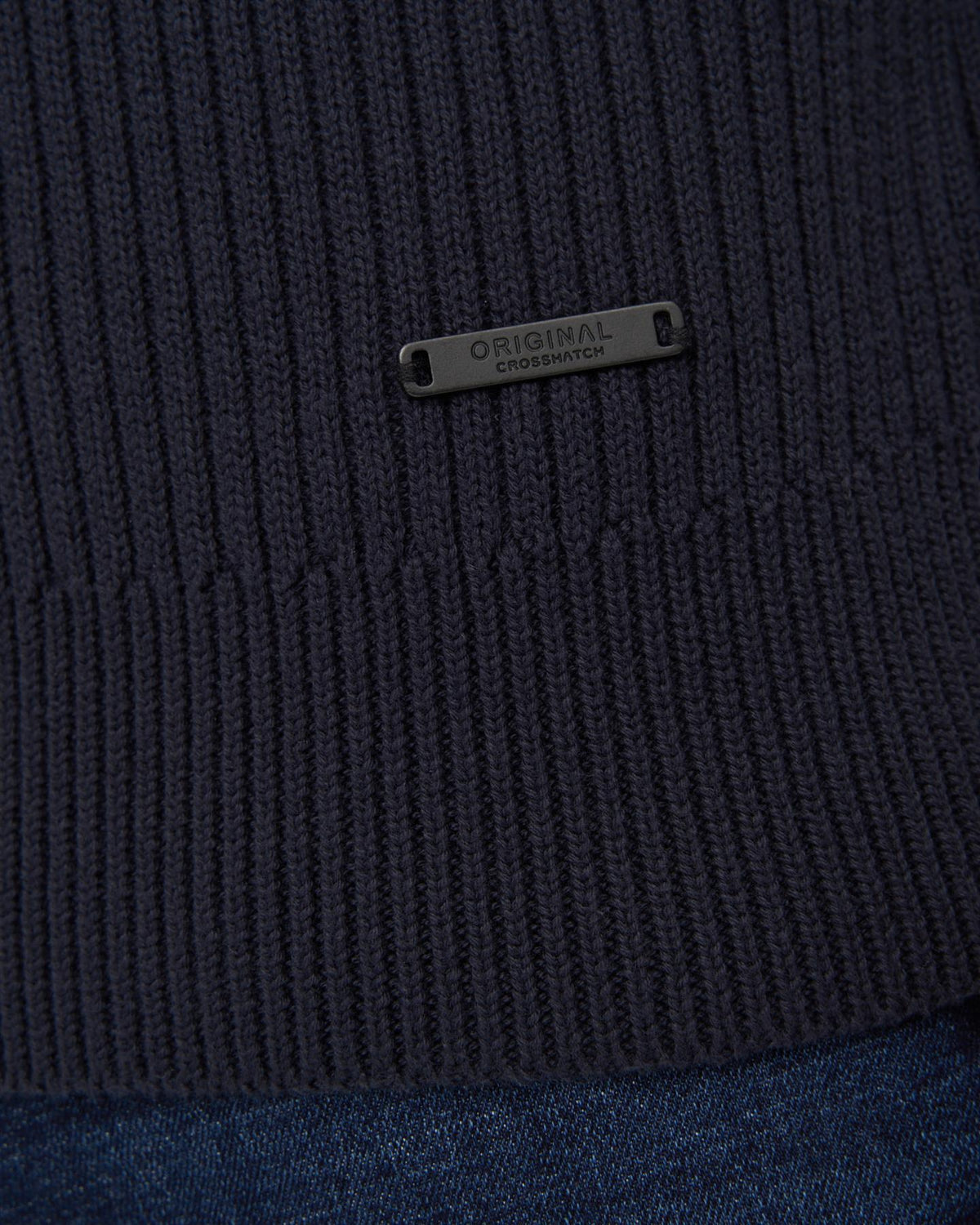 Mens Wellburys Chunky Knit Navy