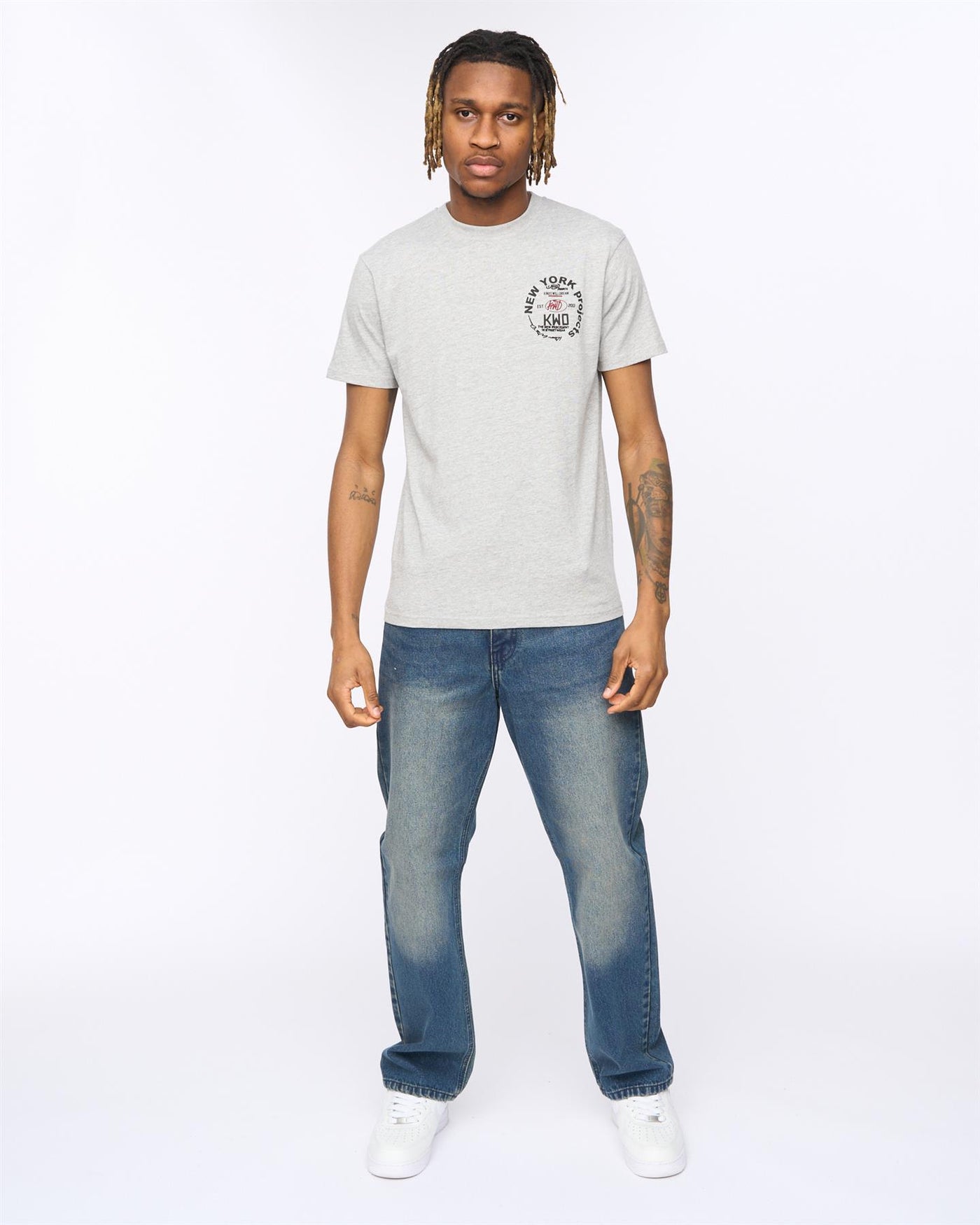 Mens Mobalot T-Shirt Grey Marl