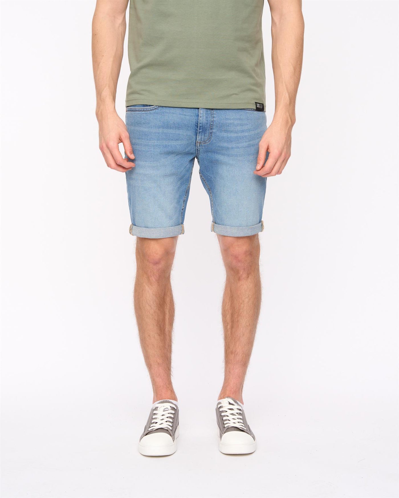 Mens Zeki Shorts Light Wash