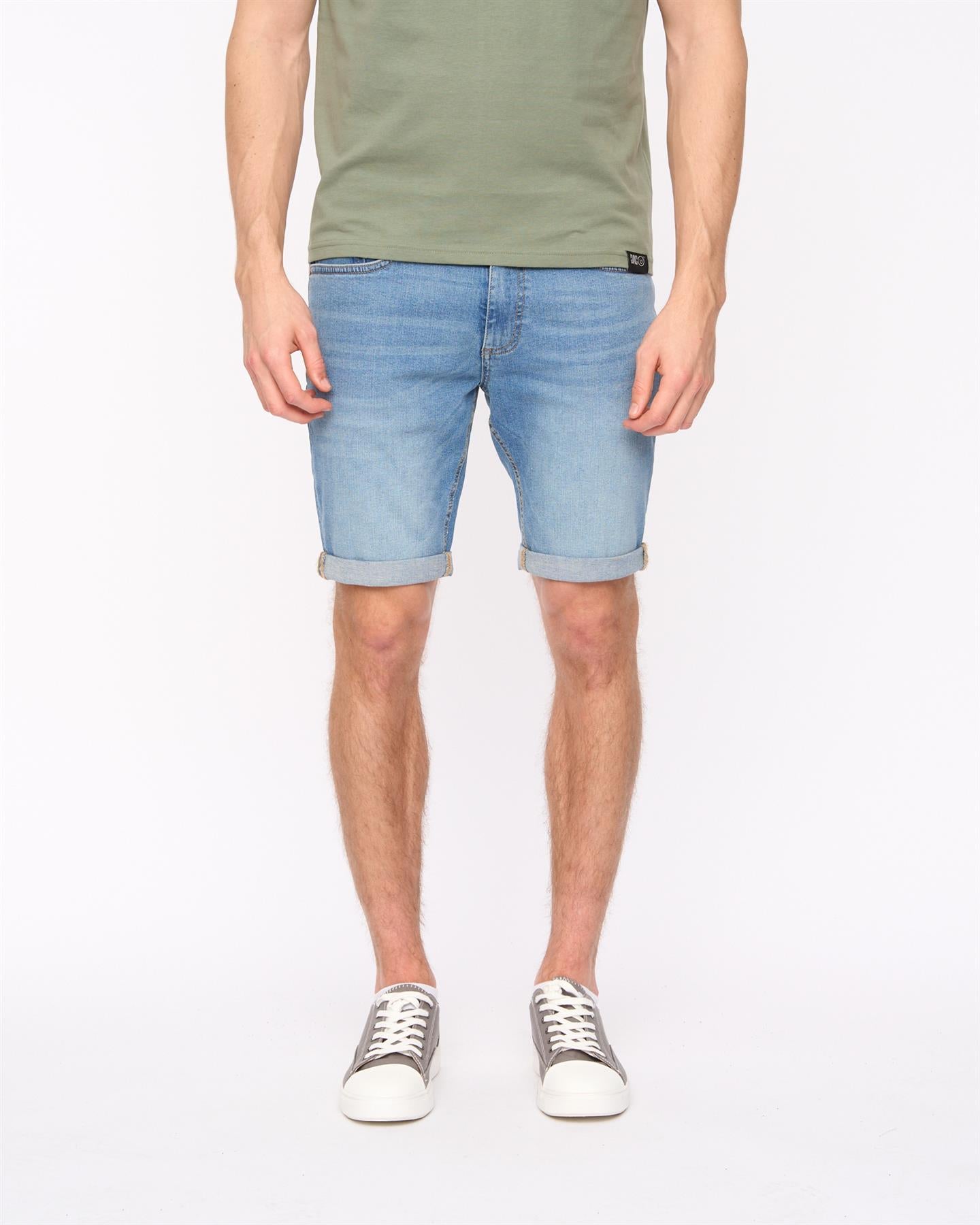 Mens Zeki Shorts Light Wash