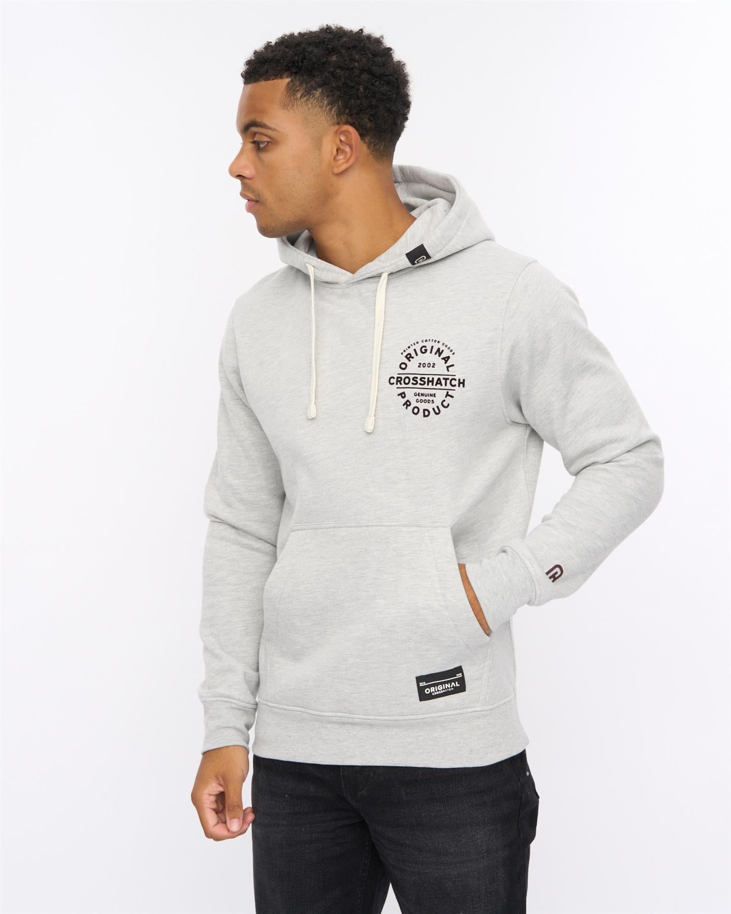 Mens Cresswell Hoodie Grey Marl