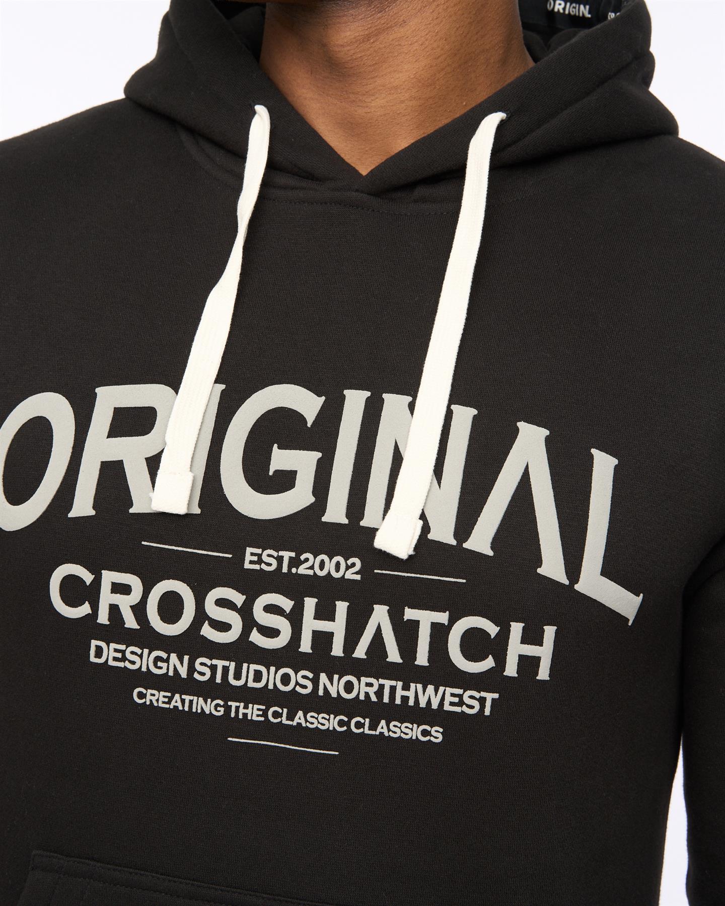 Mens Vintarge Hoodie Black