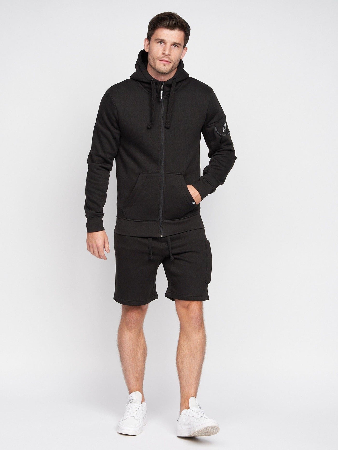 Milgate Zip Thru Hoodie Black