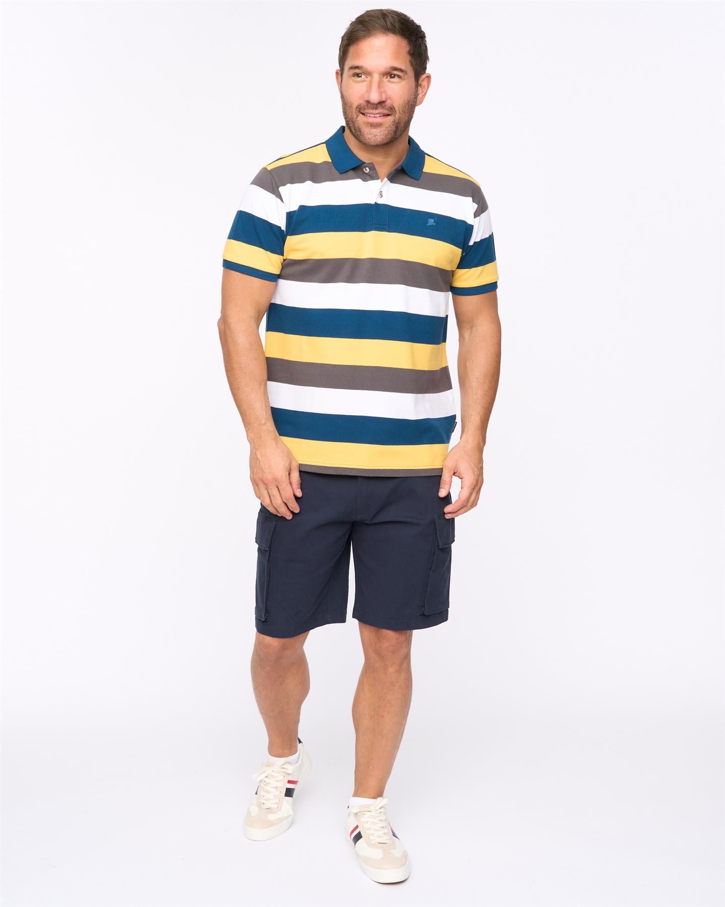 Mens Hadley Polo Mid Blue