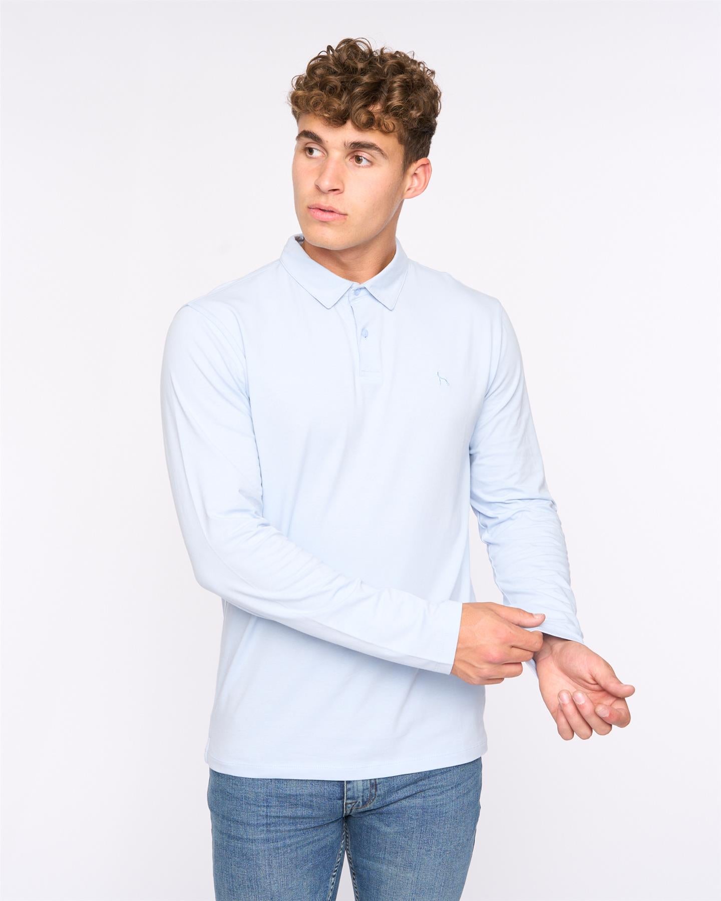 Mens Saperton Long Sleeve Polo 3pk Assorted