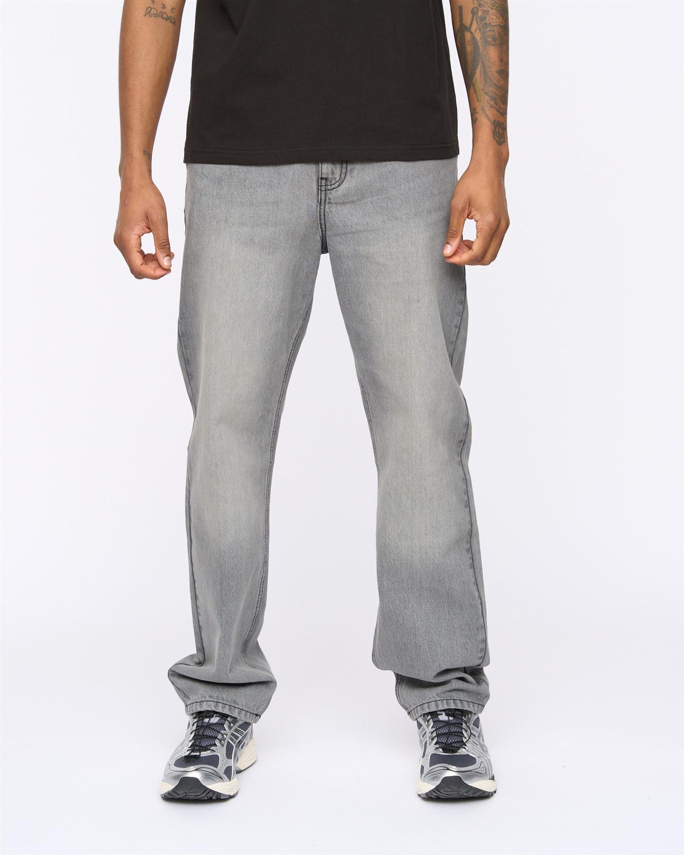Mens Dubback Jeans Grey Wash