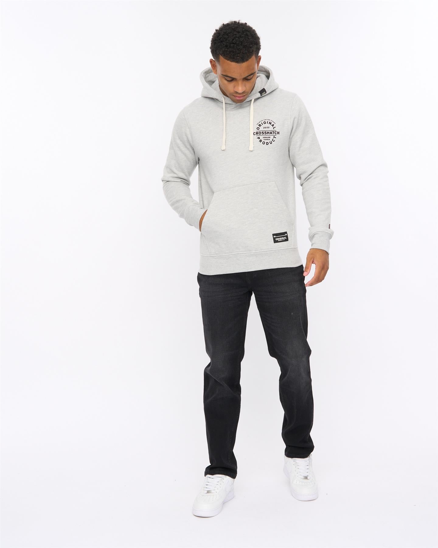 Mens Cresswell Hoodie Grey Marl