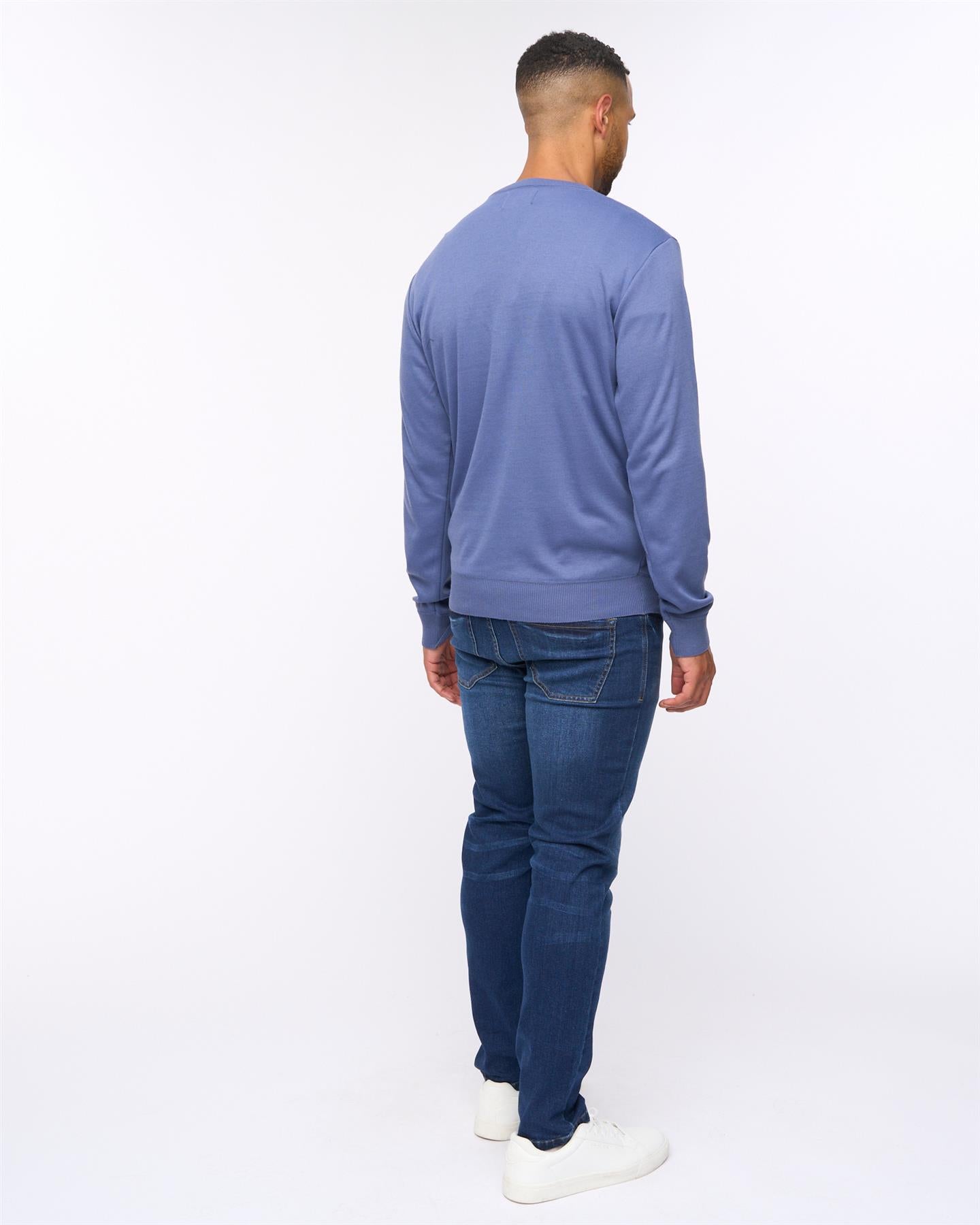 Tinworth V-Neck Jumper Denim Marl