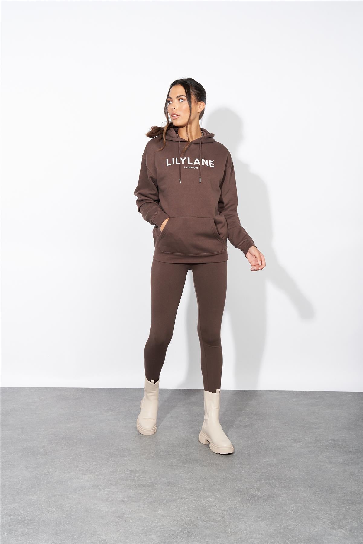 Ladies Lily Lane Ximena Hoodie Brown