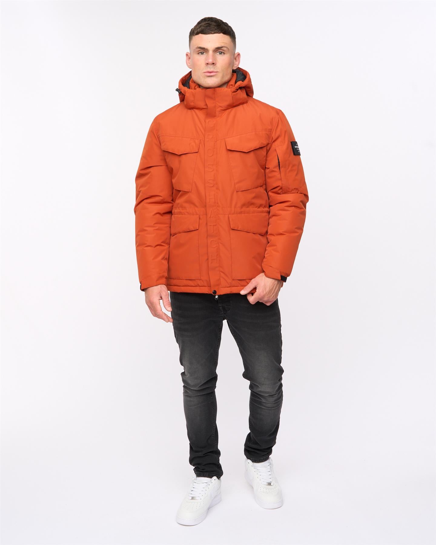 Mens Plentons Jacket Burnt Orange