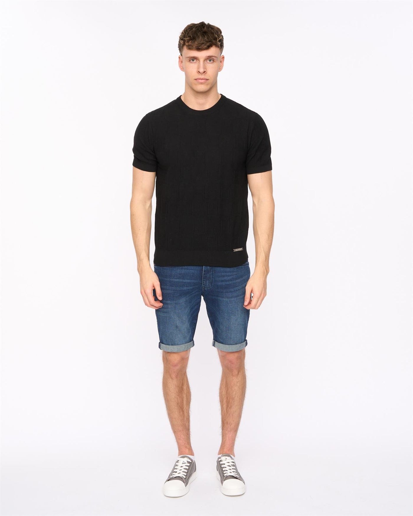 Mens Littleton Knit T-Shirt Black