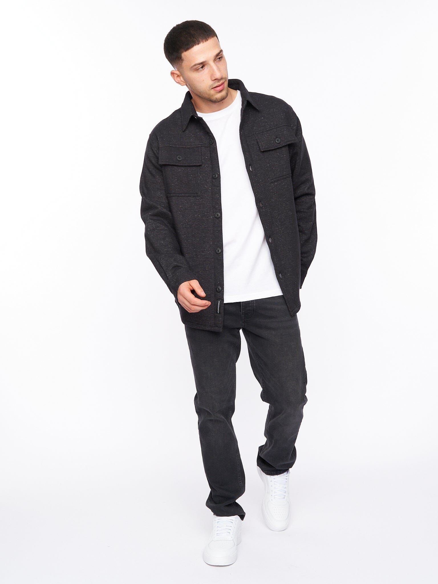Dakari Fleece Overshirt Charcoal