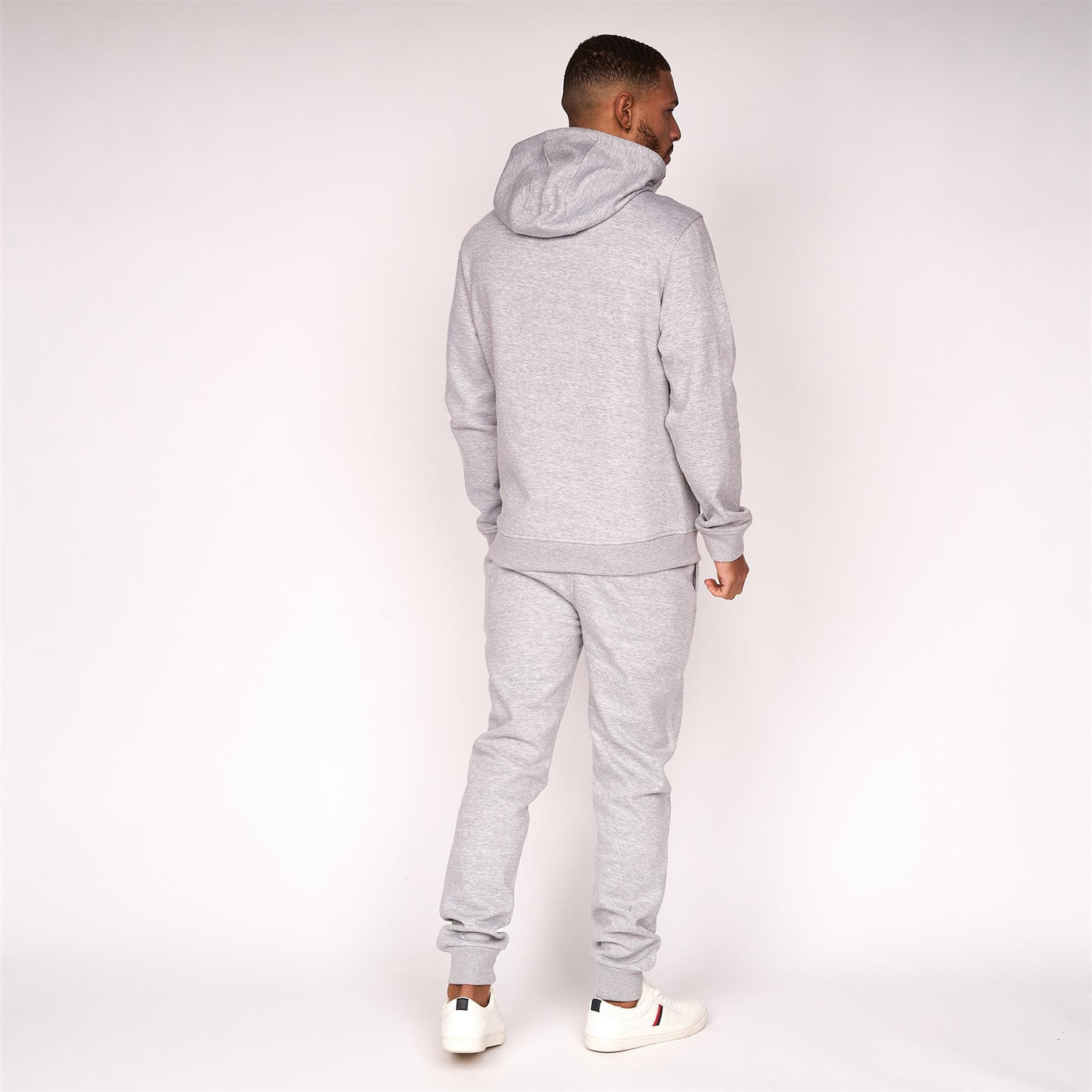 Mens Meleweres Snood Hoodie Grey Marl