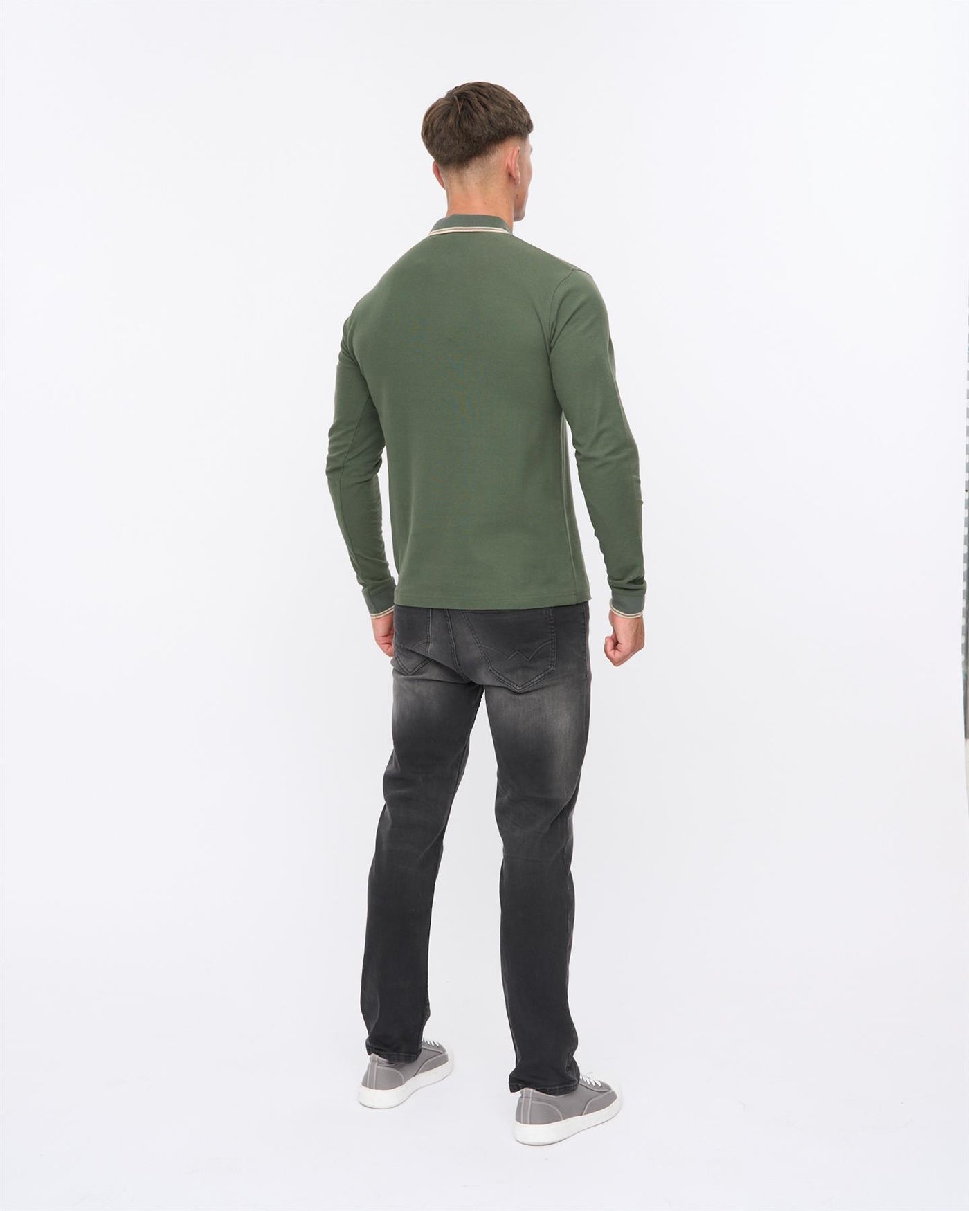 Mens Roxberry Long Sleeve Polo Forest Green