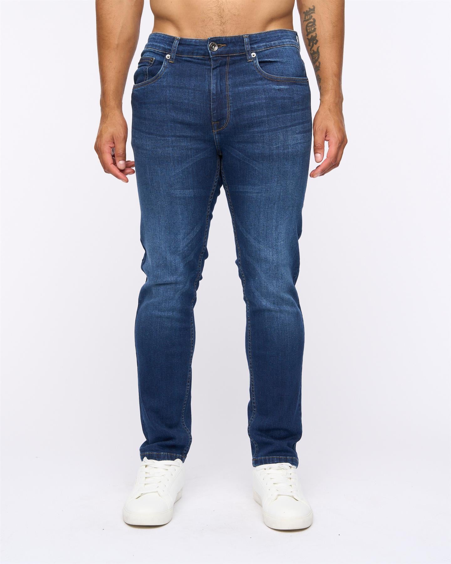 Mens Abingdon Slim Fit Jeans Dark Wash