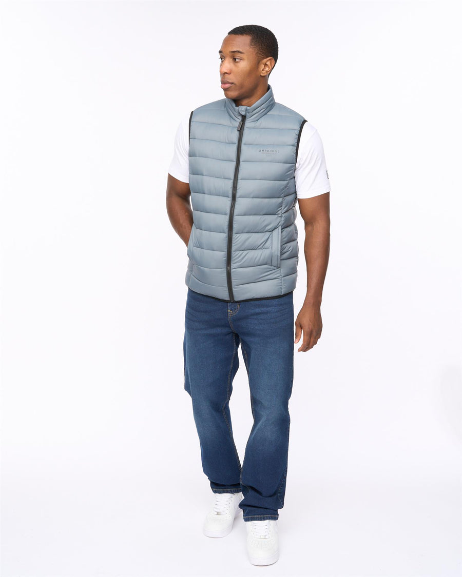 Mens Gattering MVE Gilet Denim Blue