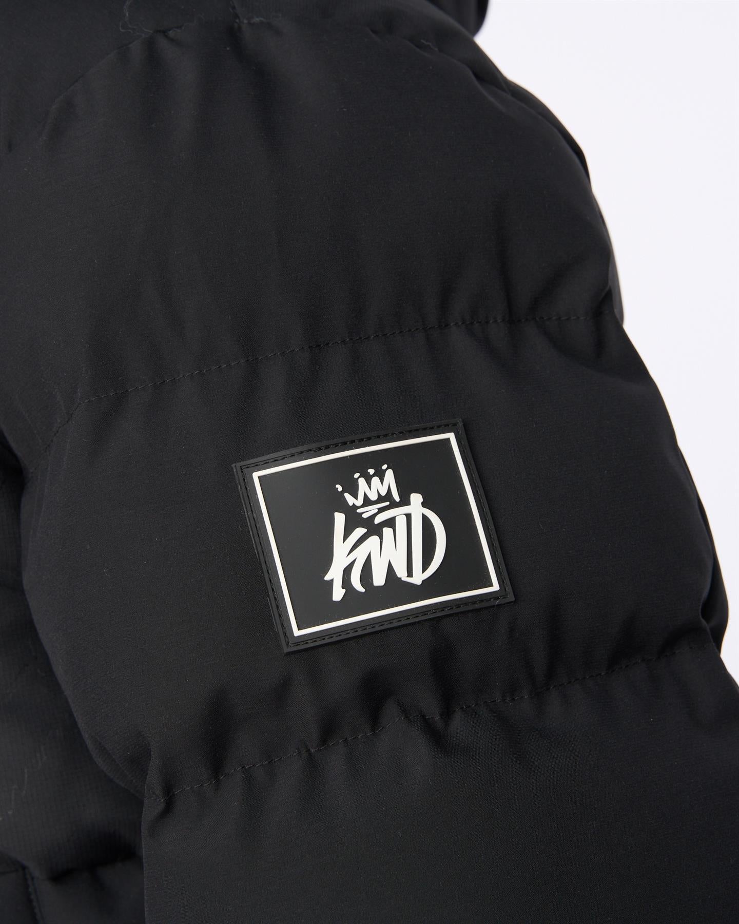 Mens Fractioned Puffer Jacket Black