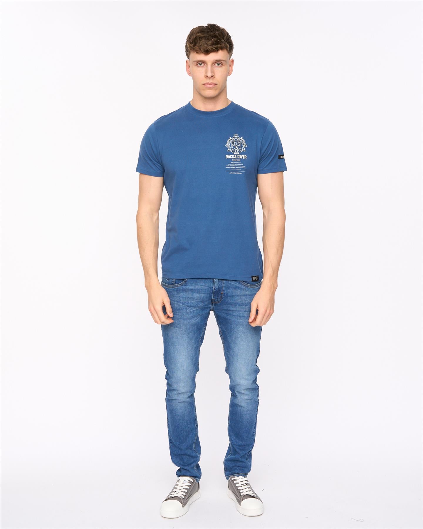 Mens Stoneham T-Shirt Denim Blue