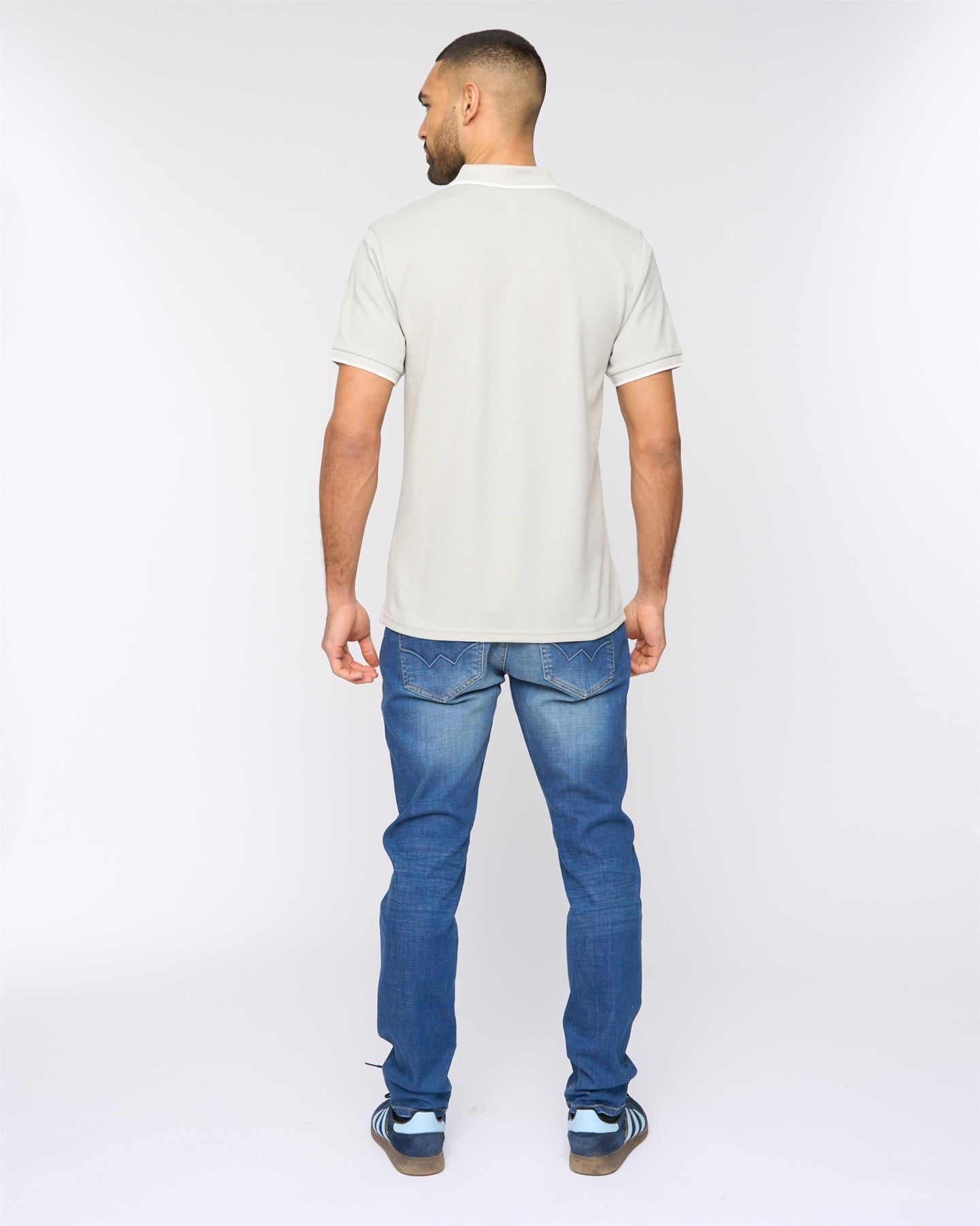Mens Elverton Polo Light Grey