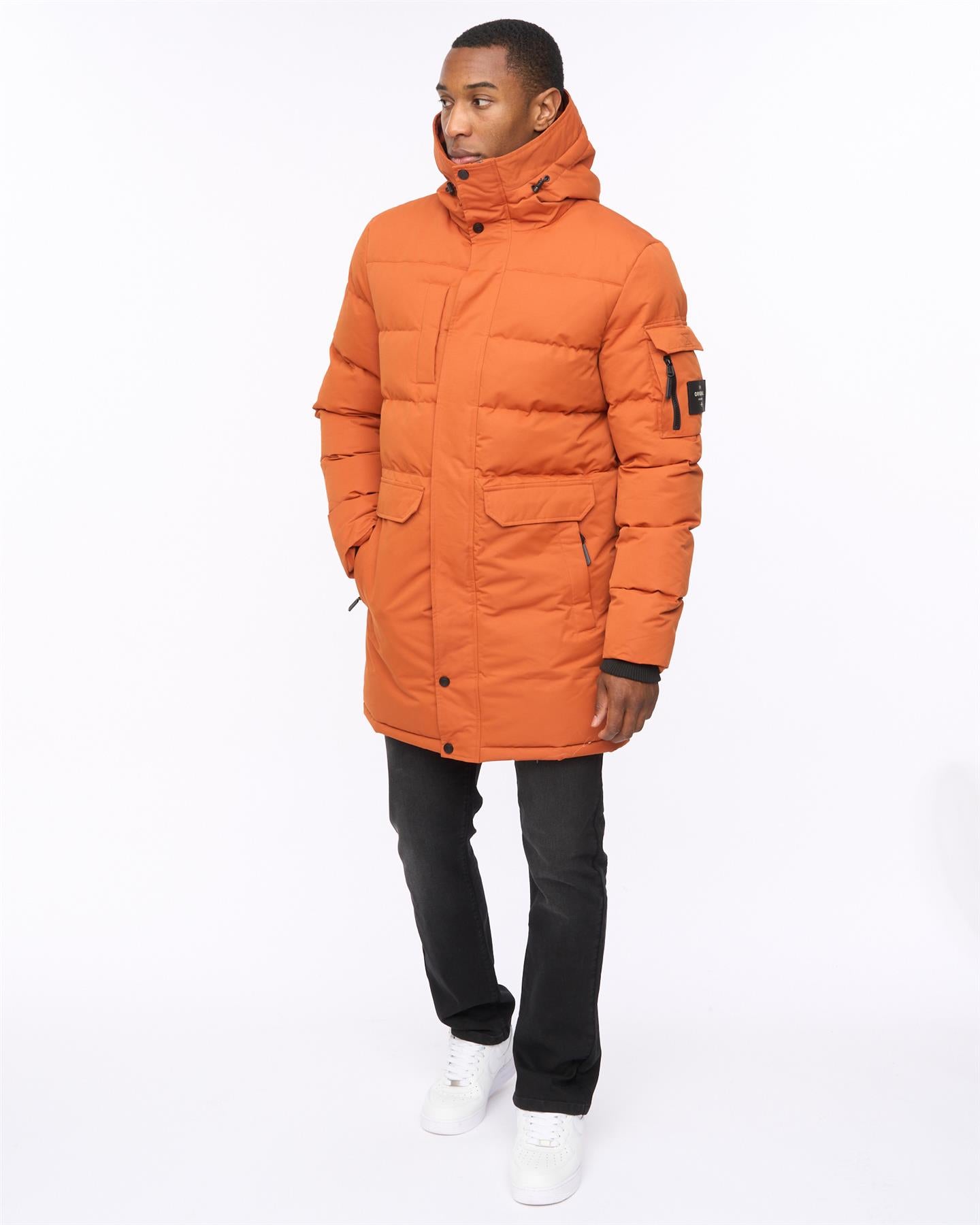 Mens Milwaka Long MVE Jacket Burnt Orange
