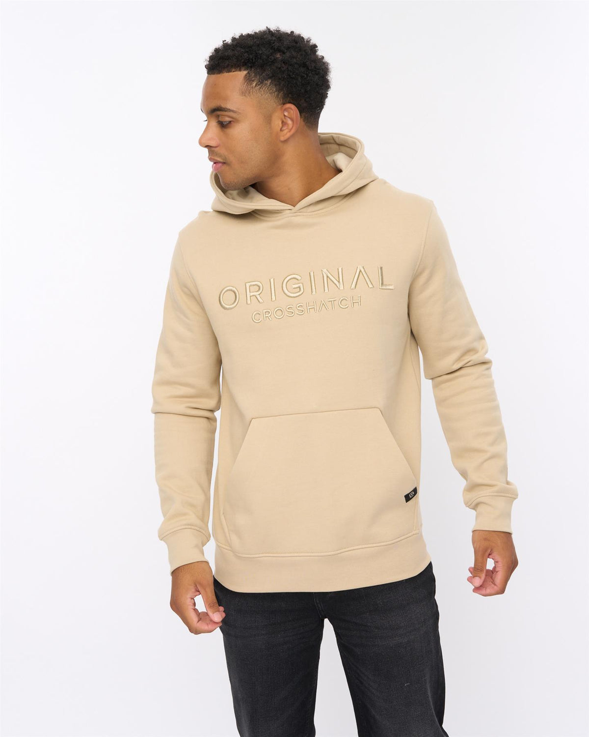 Mens Haromere Hoodie Stone