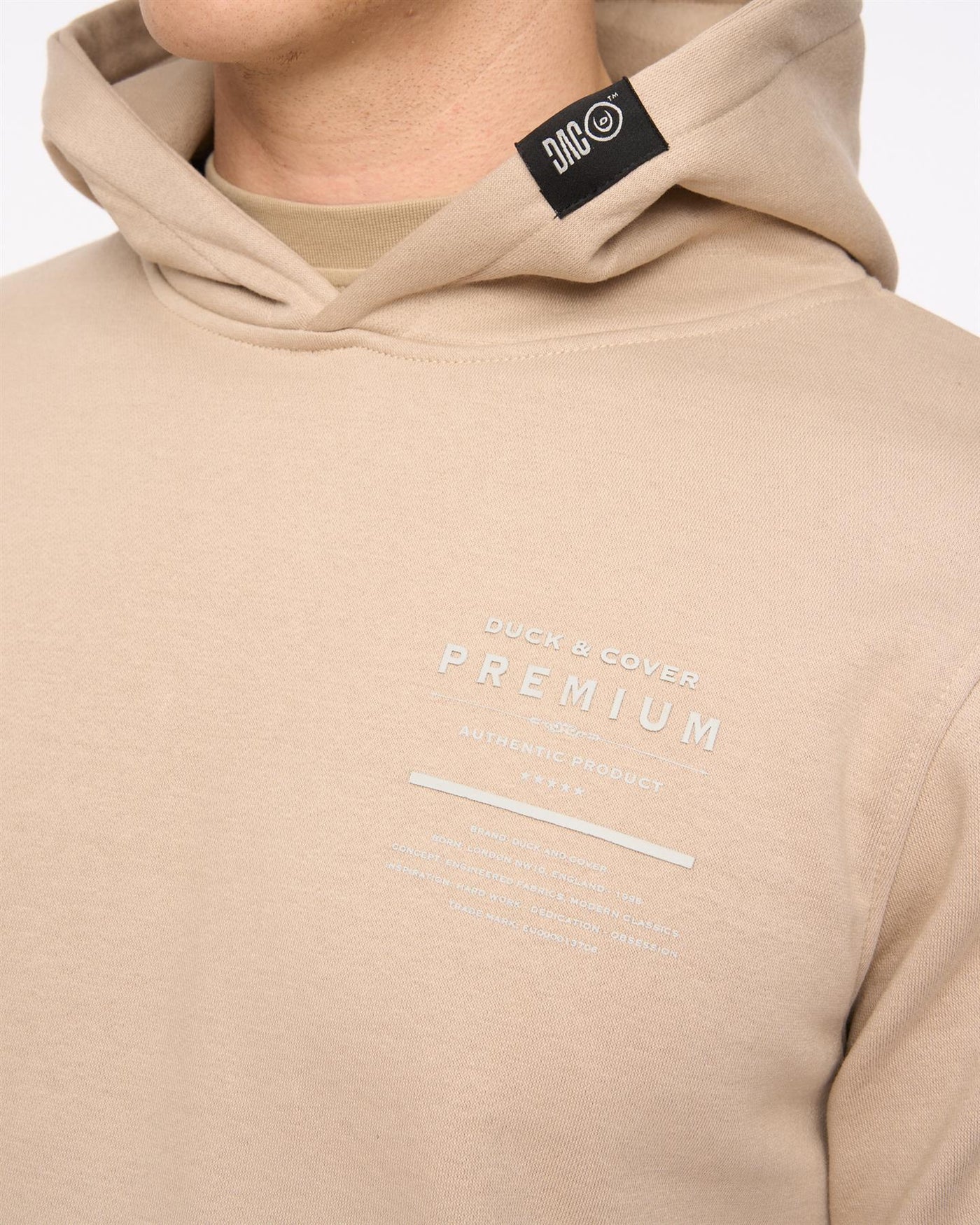 Mens Rayland Hoodie Stone