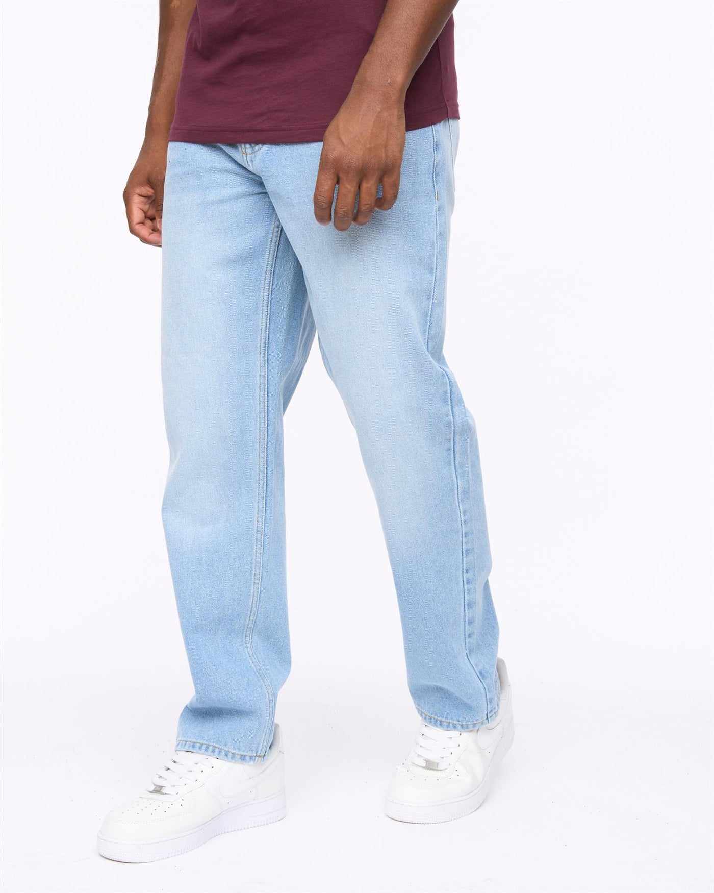 Mens Tillman Baggy Jeans Light Wash