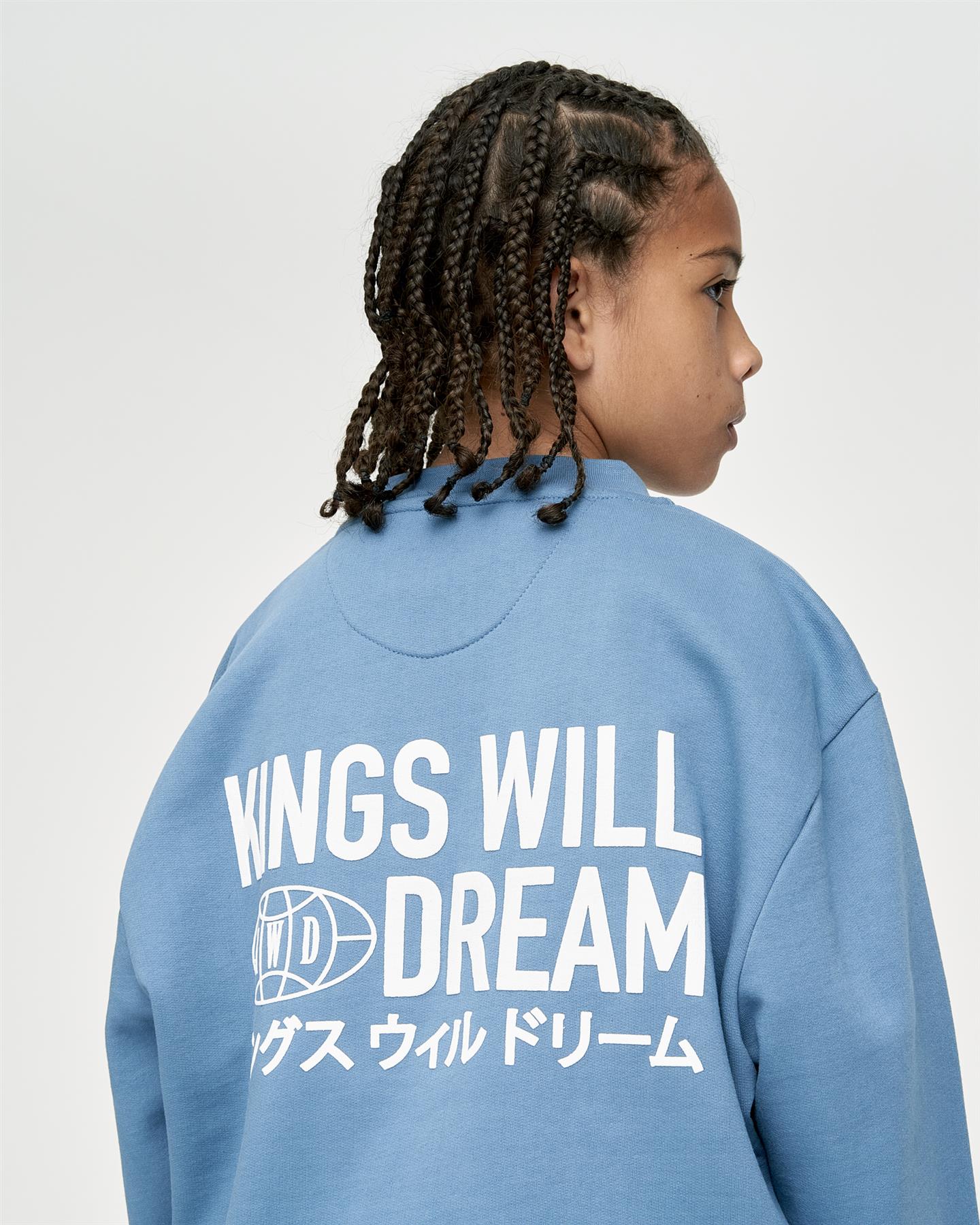 Kids Boys Studio Title Crew Sweat Blue