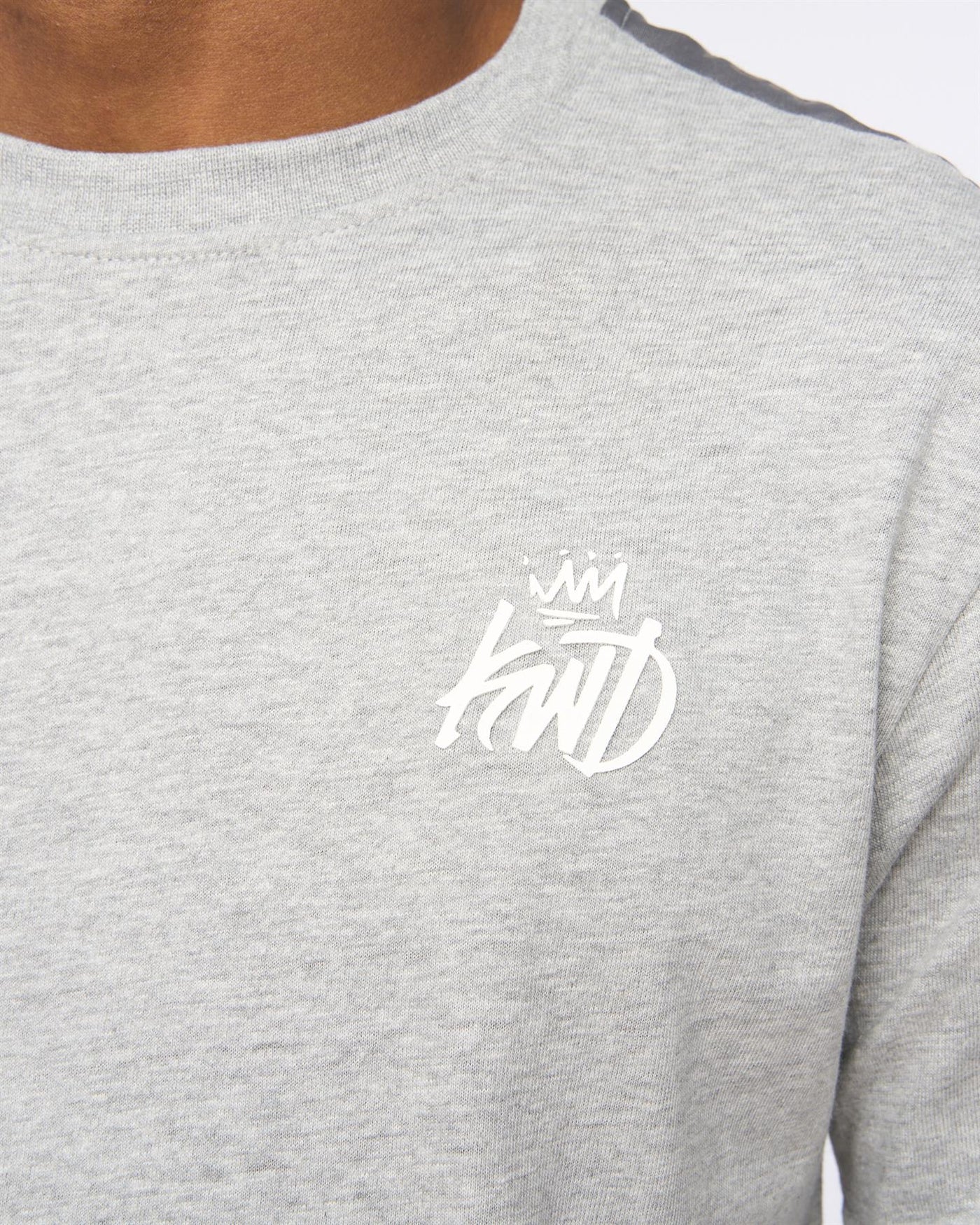 Mens Tapelny T-Shirt Grey Marl