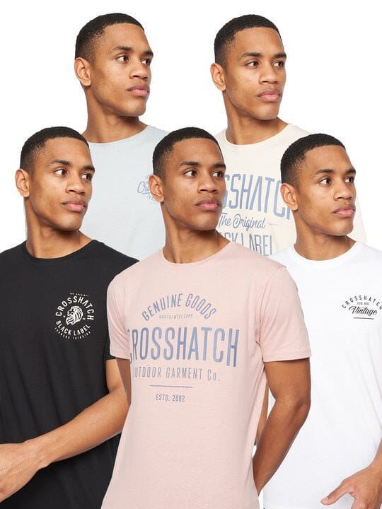 Mens Fremal T-Shirt 5pk Assorted