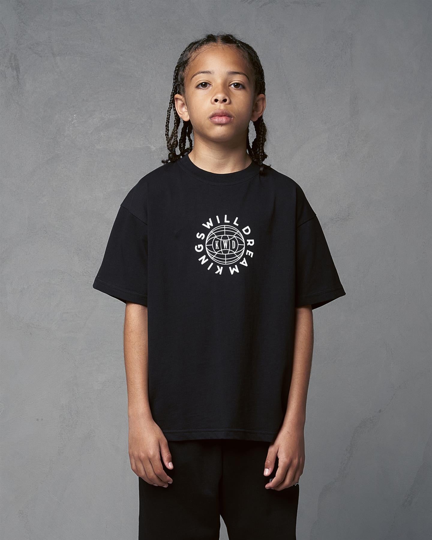 Kids Boys Studio Globalise T-Shirt Black