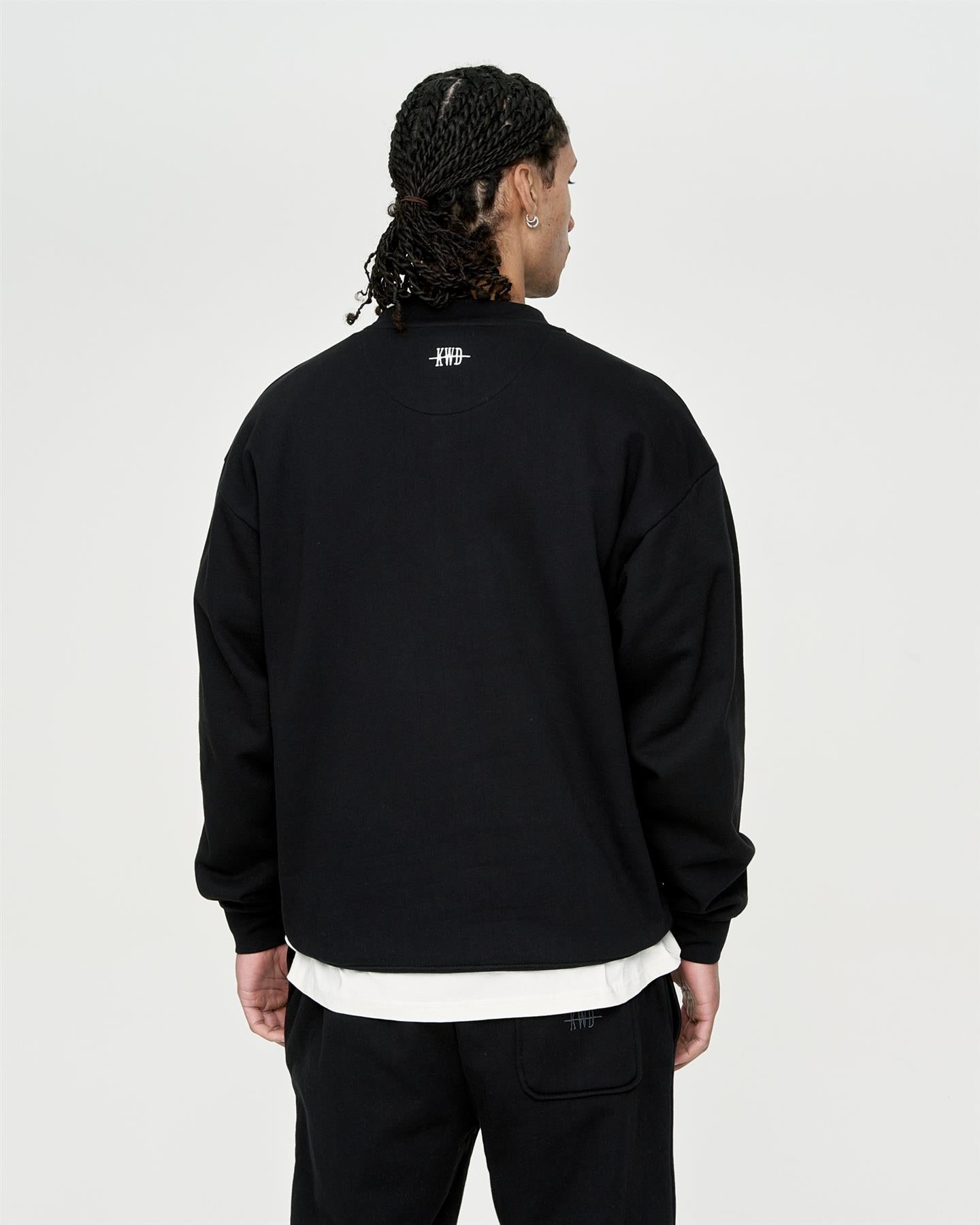 Mens Studio Snake Eyes Crew Sweat Black