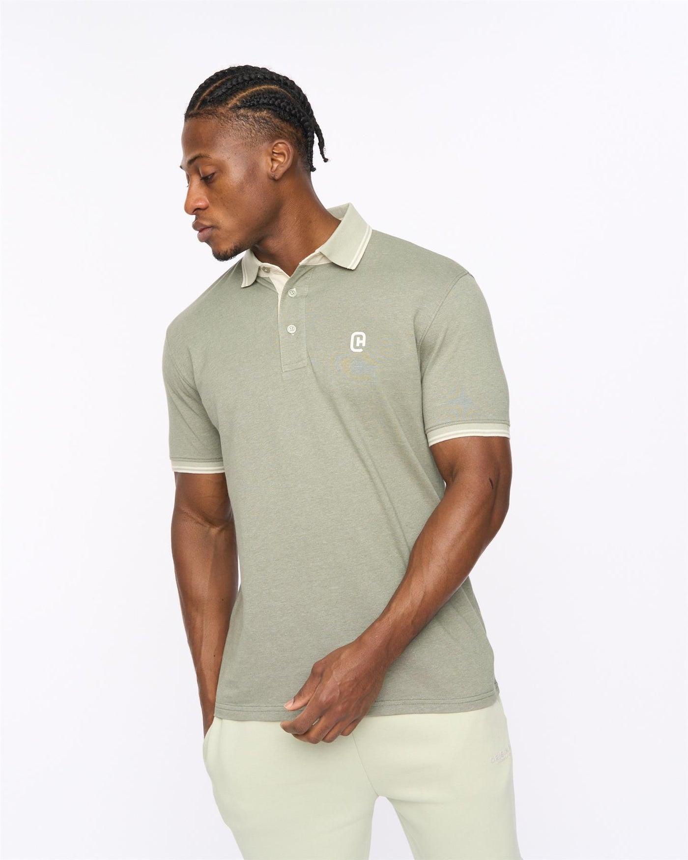 Mens Preece Polo Light Olive
