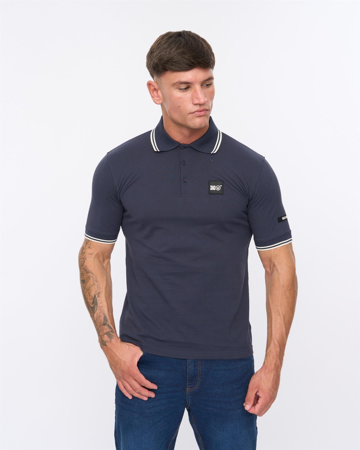 Mens Wrentham Polo Denim Blue