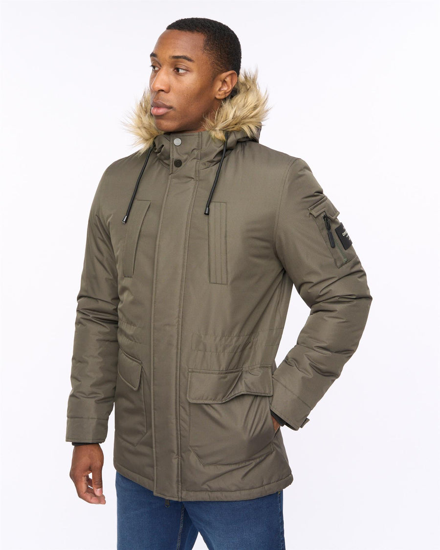Mens Parkmoore Parka Dark Olive