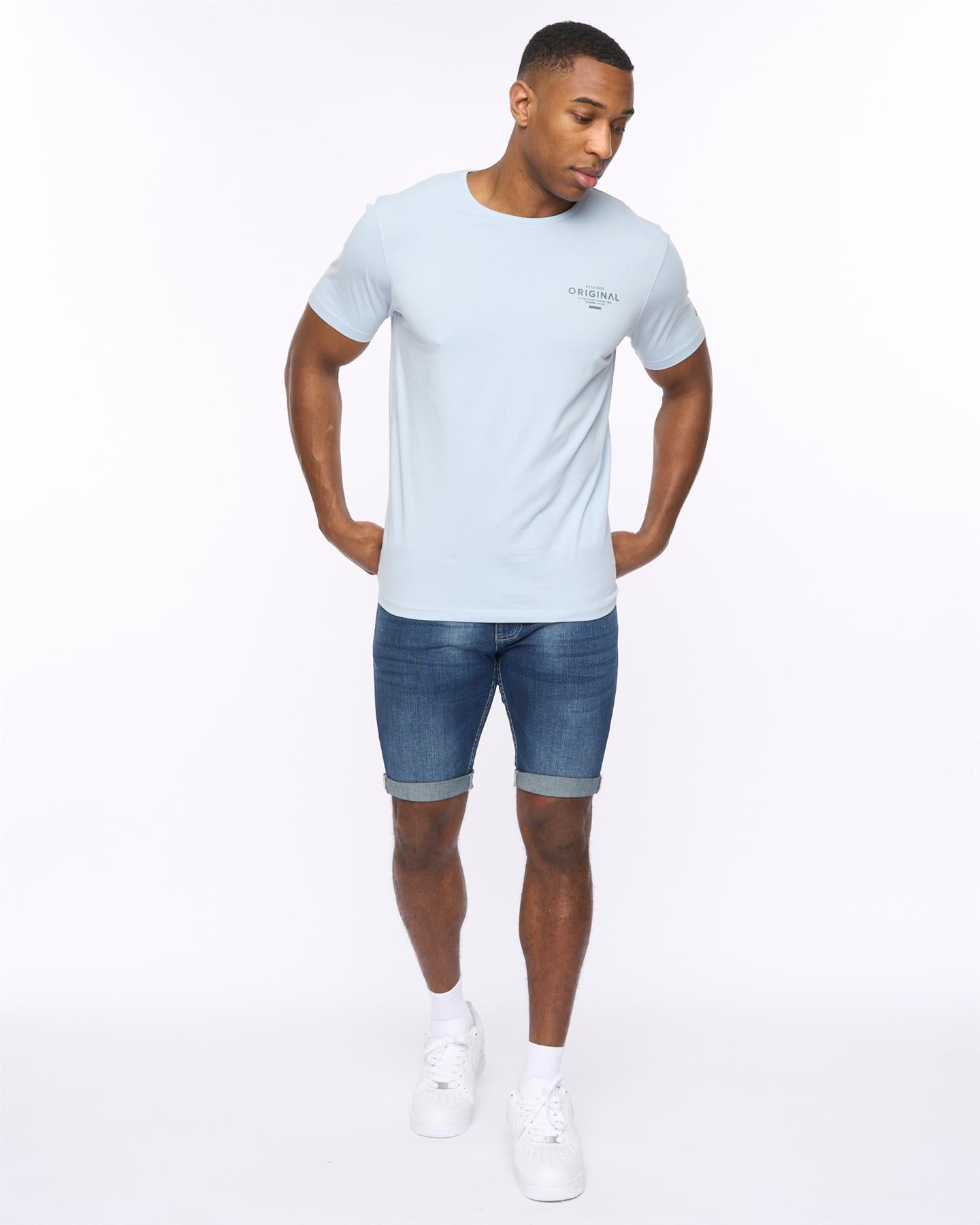 Mens Summevibe T-Shirt Sky Blue