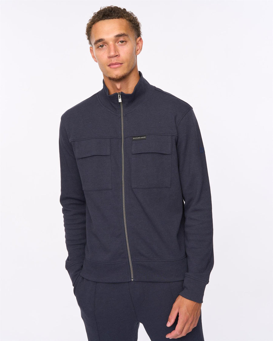 Mens Tames Zip Thru Sweat Navy