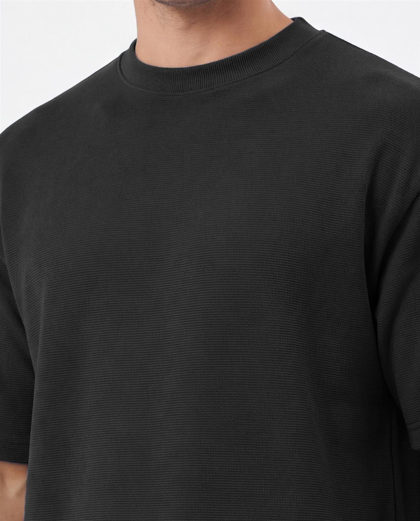 Mens Hartlay T-Shirt & Shorts Set Black