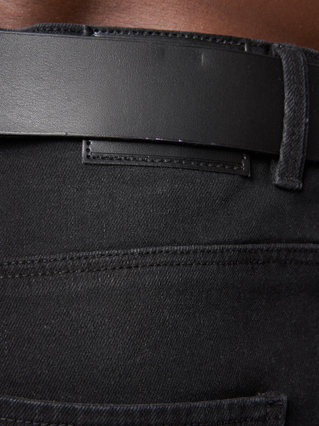 Crosshatch Mens Cadman Straight Jeans Black Wash