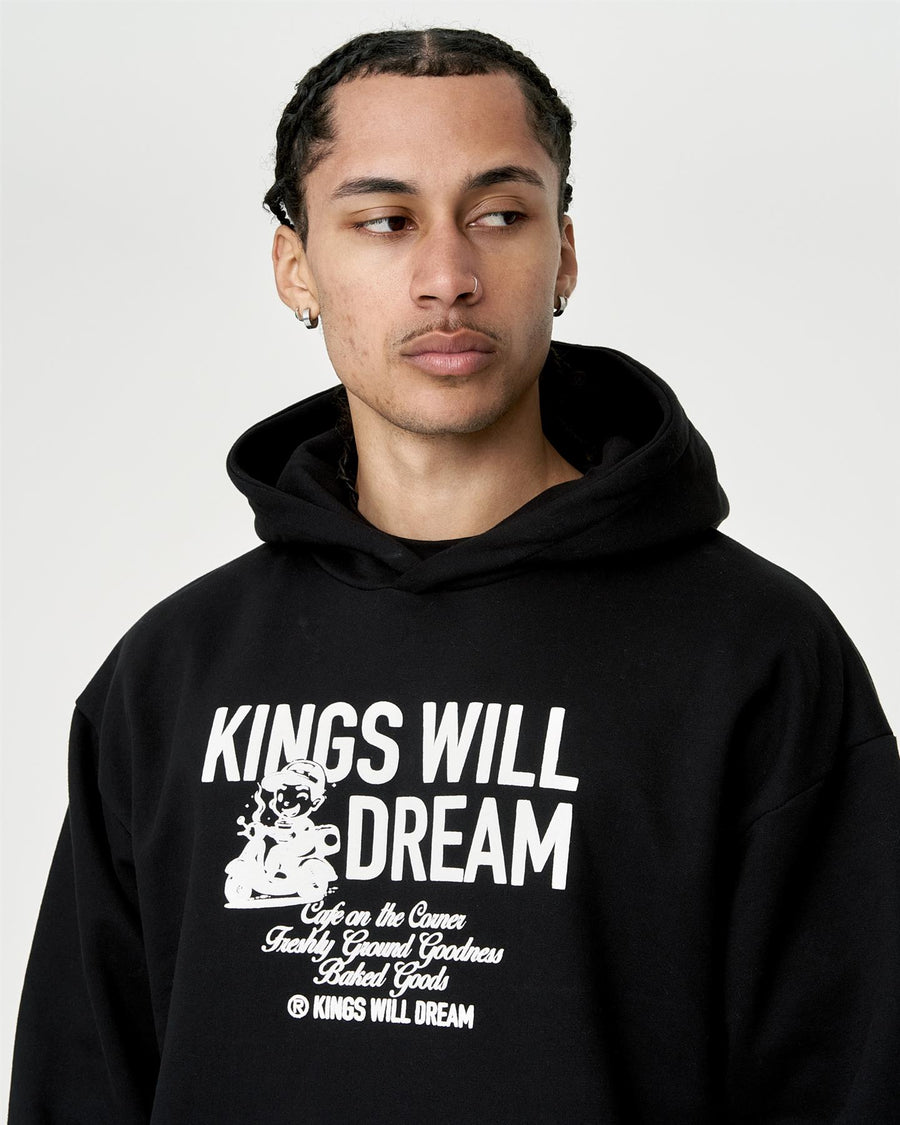 Mens Studio Cafe Boy Hoodie Black