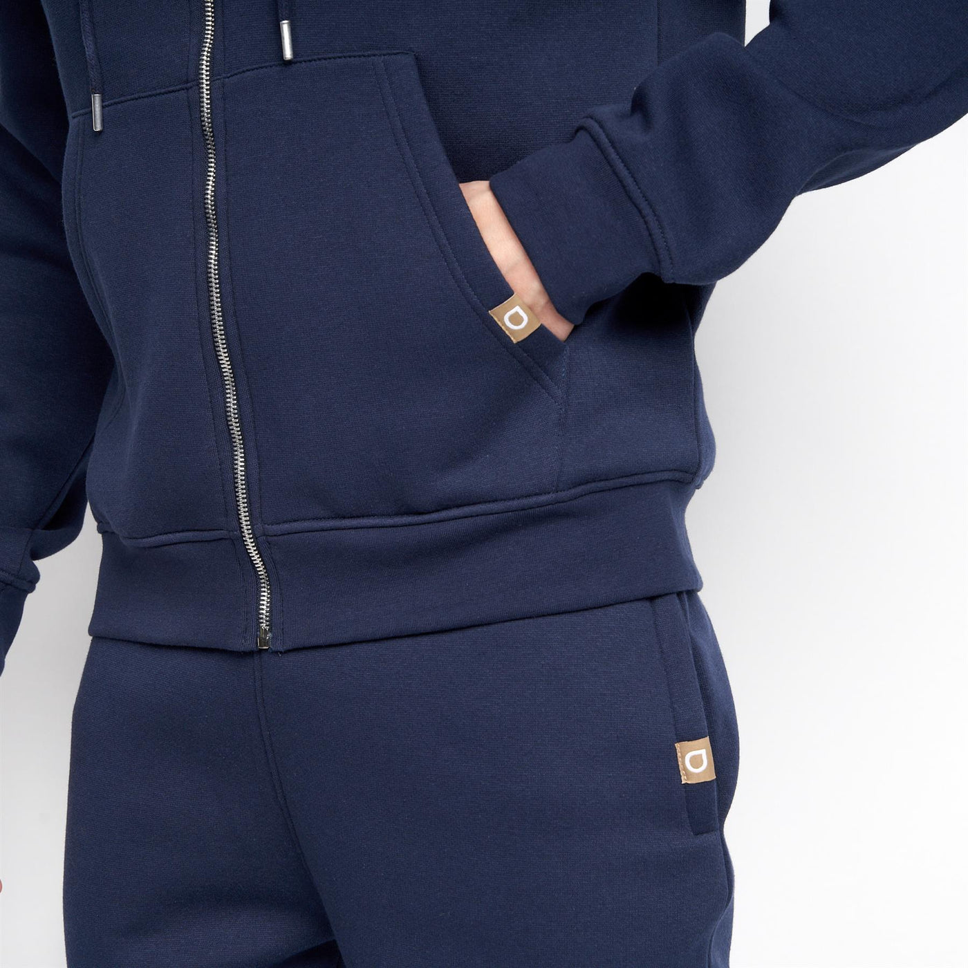 Garret MVE Zip Thru Hoodie Navy