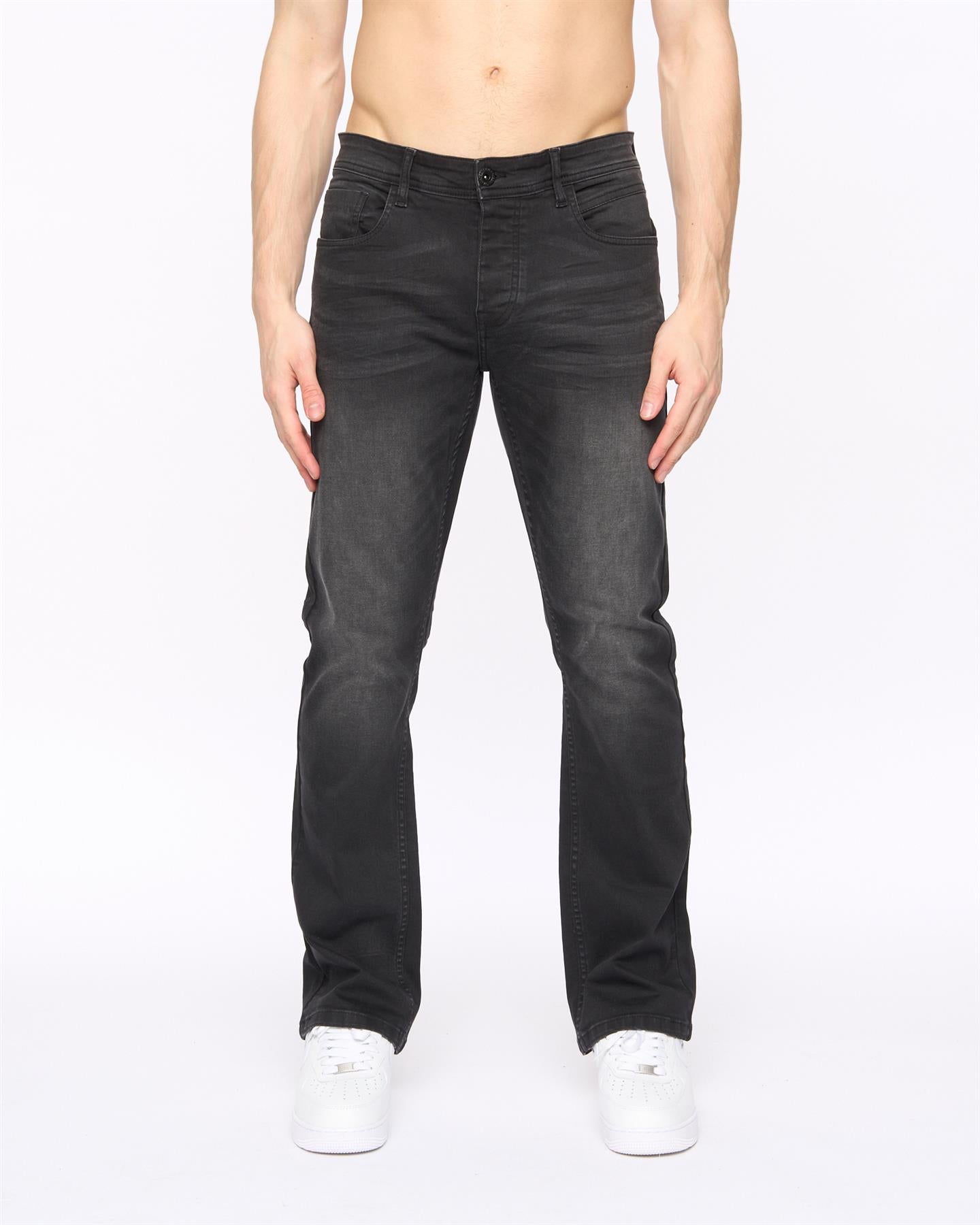 Winsbury Bootcut Jeans Black Wash