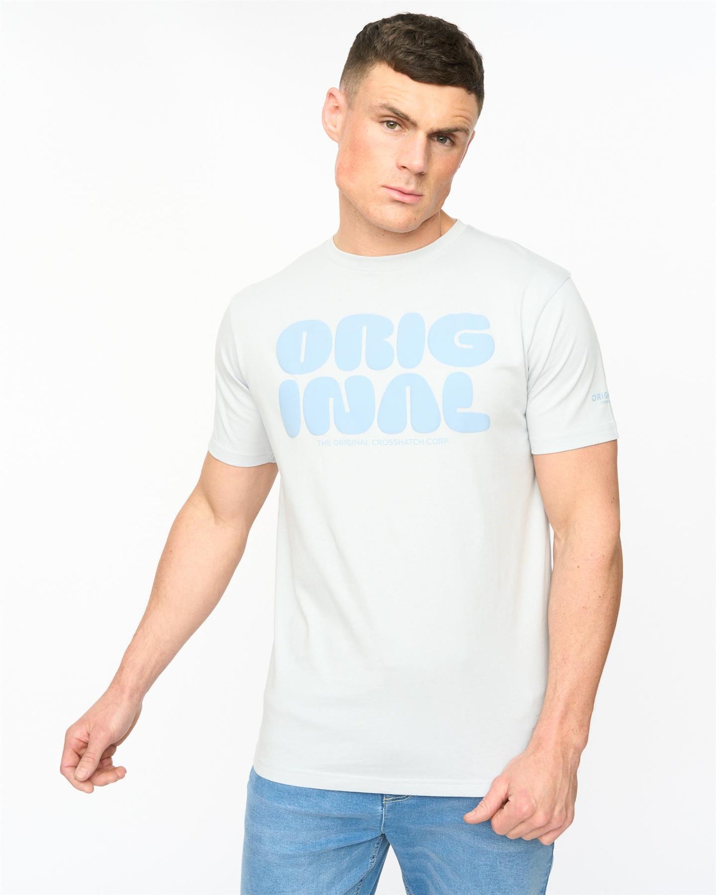 Mens Transflate T-Shirt Light Blue